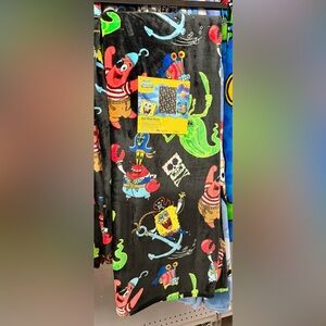 NEW RELEASE SpongeBob Squarepants movie plush blanket throw